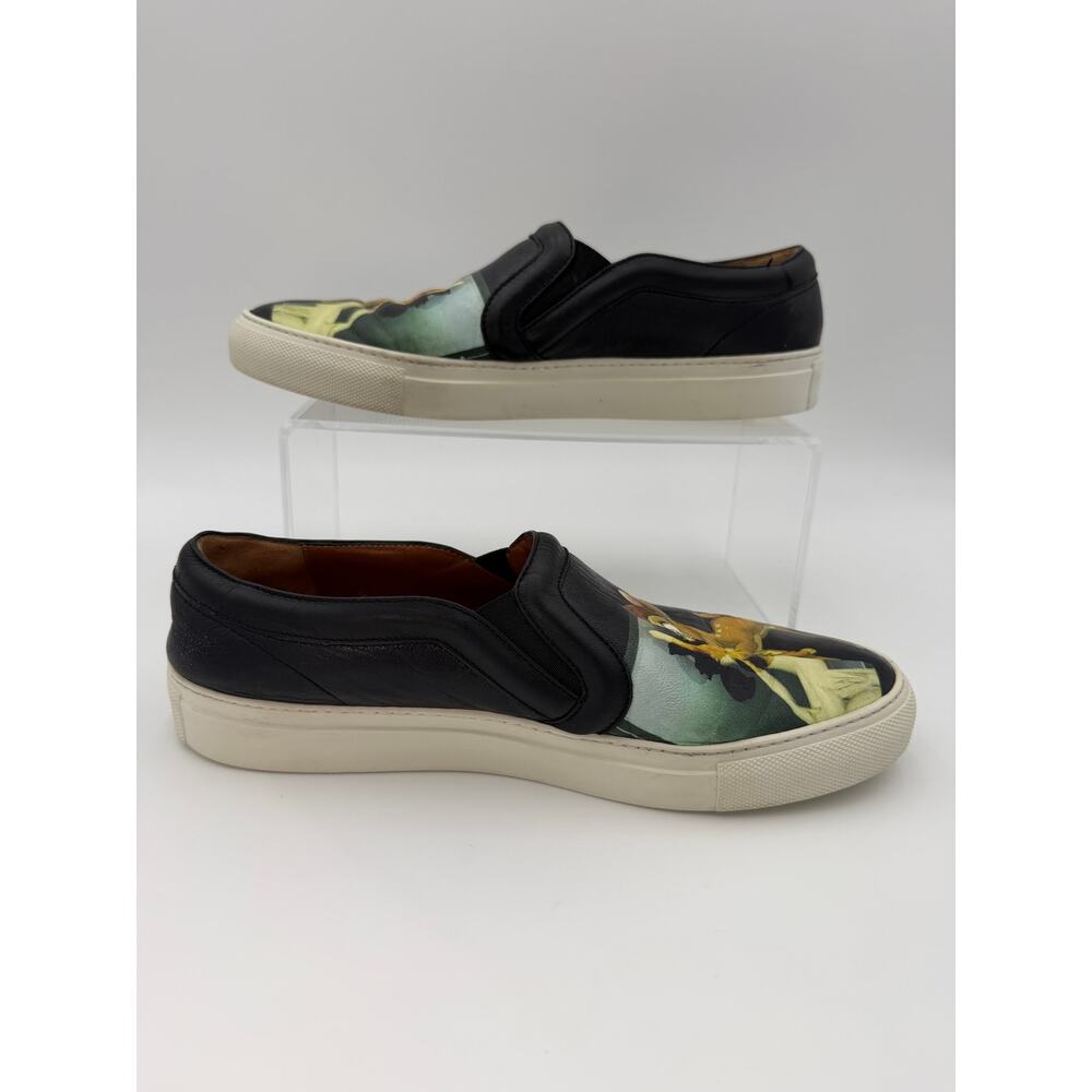 Authentic Givenchy Bambi Disney Slip On Sneakers Black Leather Size 39 / 9 - Picture 4 of 14